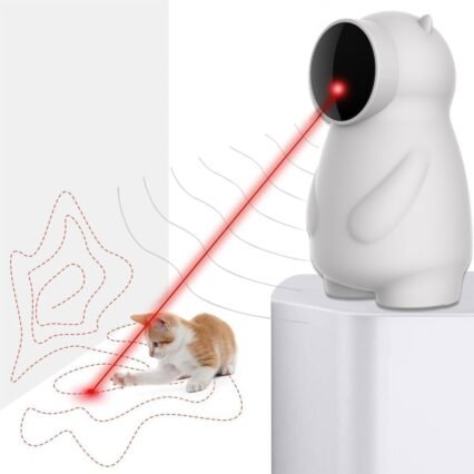 AILEDA Katzenspielzeug,Automatisches Laser Katze Spielzeug mit Zufälliger Trajektorie,Bewegungsaktiviertes Wiederaufladbares Automatisches Katzen Laser Spielzeug,für...