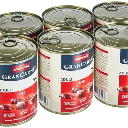 Animonda GranCarno Hundefutter, Nassfutter für erwachsene Hunde, Rindfleisch pur, 800g