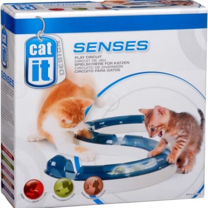 Catit Design Senses Spielschiene, Play Circuit, inklusive Ball, für Katzen, 1 Stück (1er Pack)