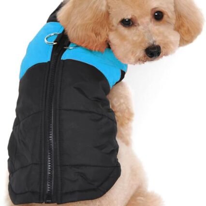 Ectkuee Winter Warm Pet Hund Kleidung klein wasserdichte Hundemantel Jacke Winter Gesteppt Gepolstert Puffer Pet Kleidung…