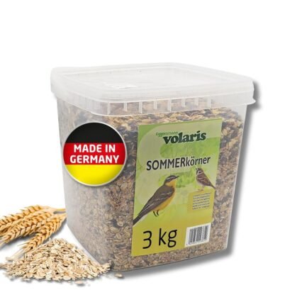 Eggersmann Volaris Sommerkörner 3 kg | Vogelfutter Wildvögel ganzjährig | Niedriger Fettgehalt | Ideal zur Aufzucht | für alle Vogelarten geeignet