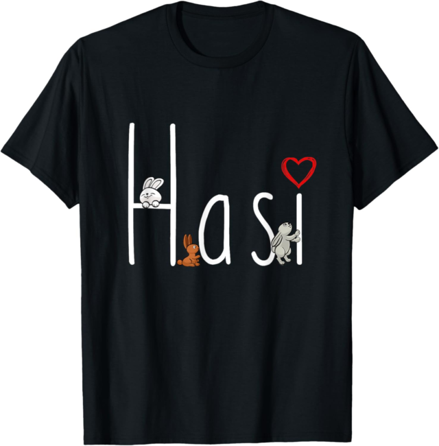 Hasi Kaninchen mit Herz Hasen Pulli Häschen Hasi T-Shirt