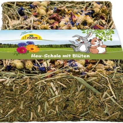 JR Farm Heu-Schale mit Blüten 100 g