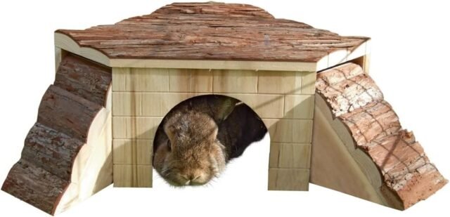 Kerbl Pet Nagerhaus mit Rampen NATURE 34 x 34 x 15 cm, ohne Rampen 25 x 25 x 15 cm