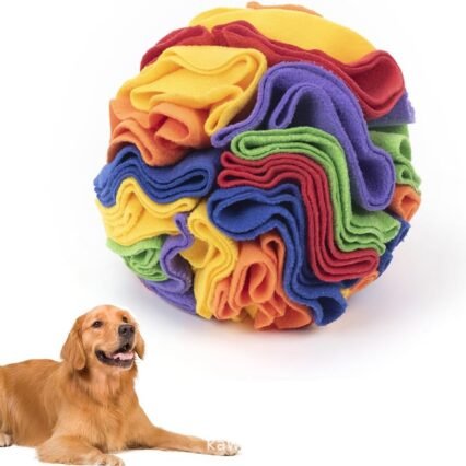 KINGGOO Schnüffelball für Hunde,Intelligenzspielzeug für Hunde, Hundespielzeug für Langeweile, Interaktives Hundespielzeug für Kleine Mittelgroße Hunde Spielzeug zum Langsamen...