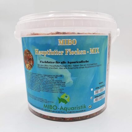 MIBO Flockenfutter 5.000 ml / 850 g Fischfutter Hauptfutterflocke für alle Zierfische