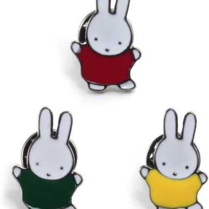 MingJun 3 PCS Cartoon Kaninchen Emaille Brosche Pins für Unisex Kinder Frauen Kleidung Bage Rucksäcke