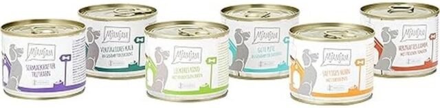 MjAMjAM - Premium Nassfutter für Hunde - Mixpaket II - mit Huhn & Ente, Rind, Pute, Kalb, Truthahn, Lamm, 6er Pack (6 x 200 g), naturbelassen mit extra viel Fleisch