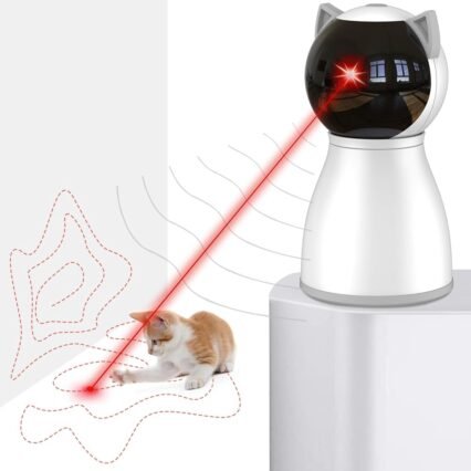 Petiepaw Katzenspielzeug, Mit Echter Zufälliger Trajektorie, Bewegungsaktiviertes Wiederaufladbares Automatisches Katzen Laser Spielzeug, Interaktives Katzenspielzeug für...