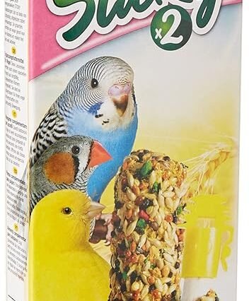 Riga - Sticky für Alle Vögel - Gebackene Sticks - Mischung aus Körnern, Getreide und Mango - Schachtel mit 2 Sticky Sticks, 60 g (1er Pack)