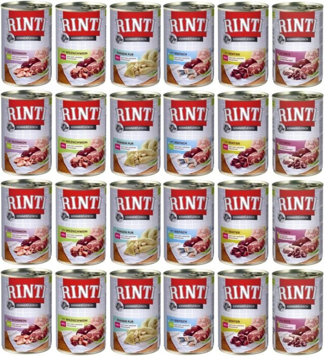 Rinti Hundefutter Nassfutter Mischpaket Multipack 2 (24x400g)