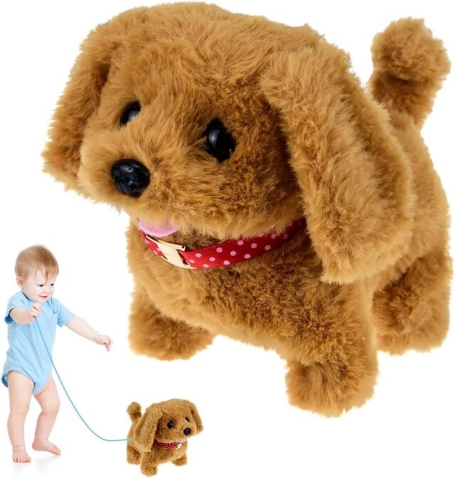 Spielzeug Hund der Läuft und Bellt Hund Spielzeug kinder Hund Spielzeug Kinder Hund mit Leine der Läuft und Bellt for Kinder Laufender Hund Spielzeug Birthday Present für Kinder...