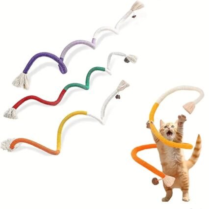 Tcnzdy 3 Stück Matatabi Stick Katze,Twiggle Tail Katzenspielzeug,Haustierbedarf Bissfestes Zubehö,Interaktives Katzenspielzeug,Katzen Kausticks, gelten für Katzen Zahnpflege und...