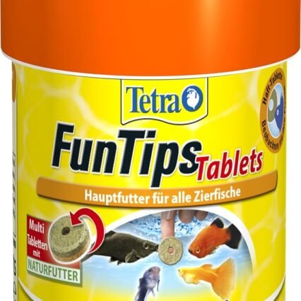 Tetra FunTips Tablets - an der Aquarium-Scheibe haftende Futtertabletten, optimal zum Beobachten der Fische geeignetes Fischfutter, 75 Tabletten