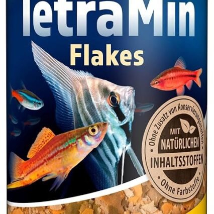 TetraMin Flakes - Fischfutter in Flockenform für alle Zierfische, ausgewogene Mischung für gesunde Fische und klares Wasser, 1 L Dose