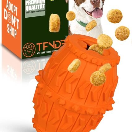 TFNDE® Hundespielzeug Barry - extrem robust & sicher - Kauspielzeug Hund für langanhaltende Beschäftigung Dank optimiertem Design - Premium Naturkautschuk laborgetestet -...