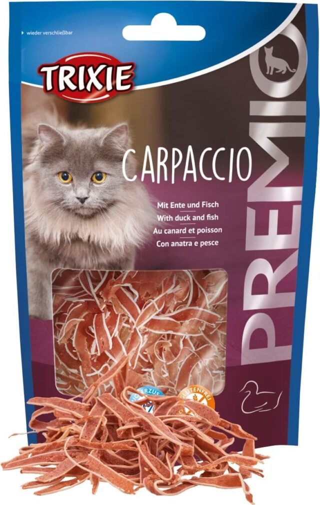 TRIXIE glutenfreies, zuckerfreies und proteinreiches Katzenleckerli "PREMIO Carpaccio, 20 g"- 42707