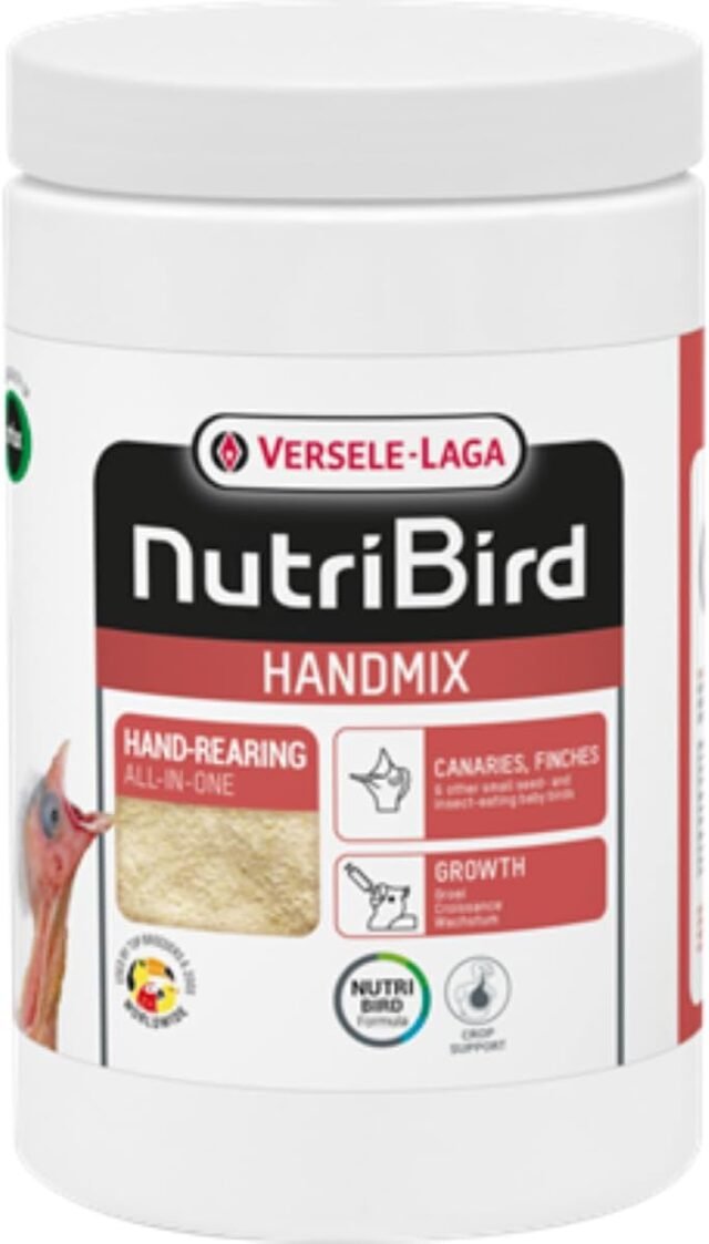 VERSELE-LAGA NutriBird Handmix | 500 g | Handaufzuchtfutter für Jungvögel | Abwechslungsreiches Ergänzungsfuttermittel für schwache und kranke Vögel | Wachstumsunterstützung