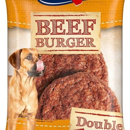 Vitakraft Beef Burger, Hundesnack, herzhaft fleischiger Imbiss im Doppelpack, ideal zum Mitnehmen, ohne Zusatz von Zucker (1x 2 Stück)